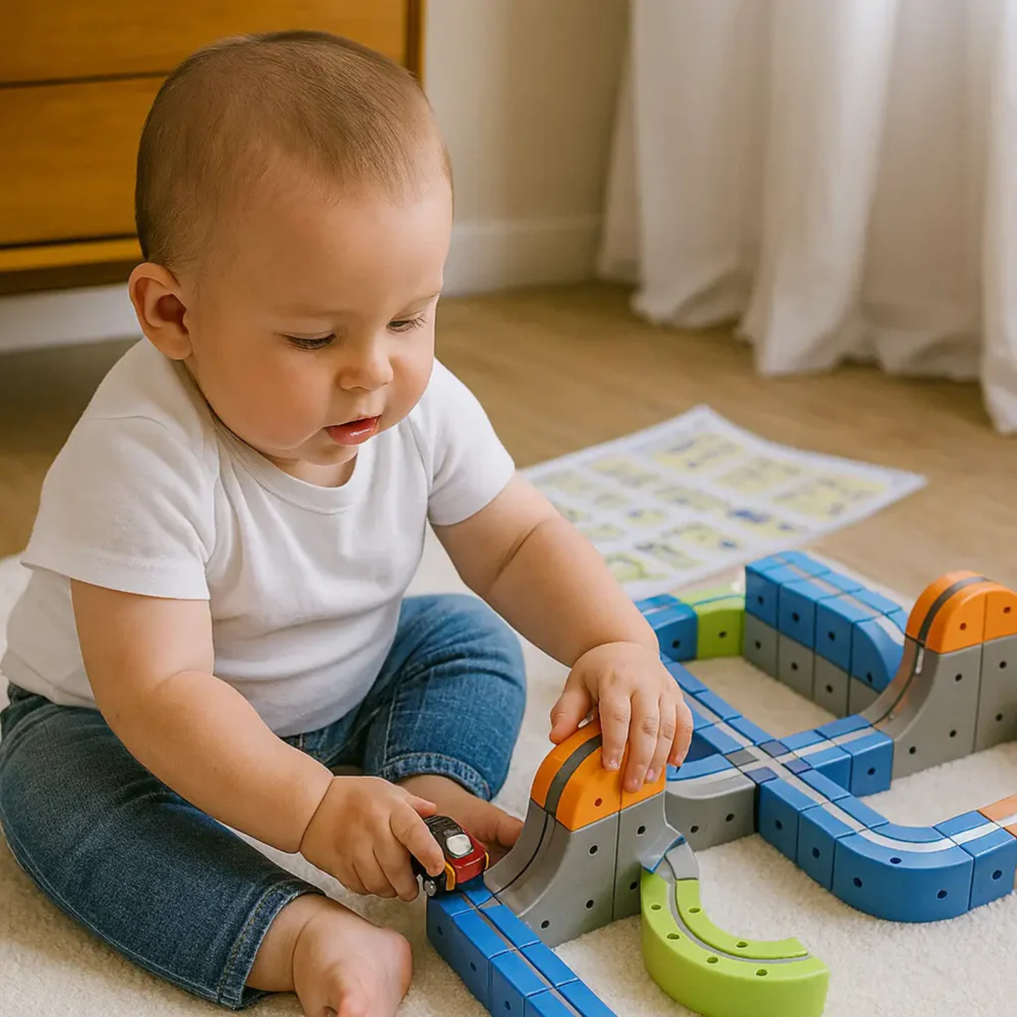 MagnoRail™ – STEM Magnetic Train Set